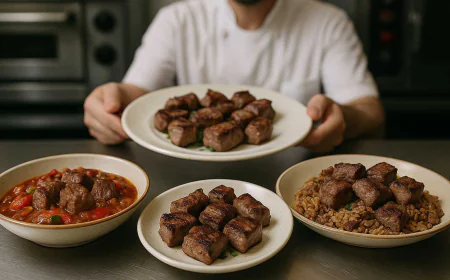 طبخات باللحم الشقف: ولحمة القطع اشهى اكلات باللحمة