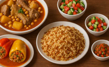 قائمة طبخات يومية أردنية مع اكلات جزائرية مصرية | برنامج طبخ للمطاعم والمنازل