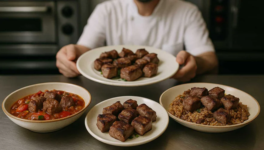 طبخات باللحم الشقف: ولحمة القطع اشهى اكلات باللحمة