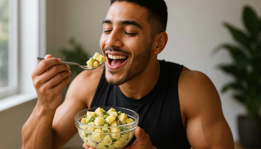 صورة توضيحية لسلطة البطاطس بالمايونيز الصحية